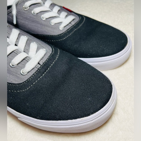 Levi’s Gray men’s Denim Canvas Shoes Sz 10 - Picture 7 of 8